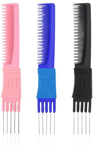 3 Morceaux De Peigne À Cheveux, Peigne À Cheveux Moelleux, Outils De Salon De Coiffure, Outils De Trésorerie De Cheveux, Accessoires De Coupe De Cheveux.