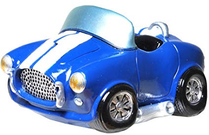wunderschöne Spardose,Sparbüchse,Sparschwein Auto Cabrio in blau