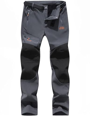 BenBoy Homme Pantalon Ski Imperméable Randonnée Softshell Pantalon Montagne | Thermique Étanche Coupe-Vent Hiver de Neige