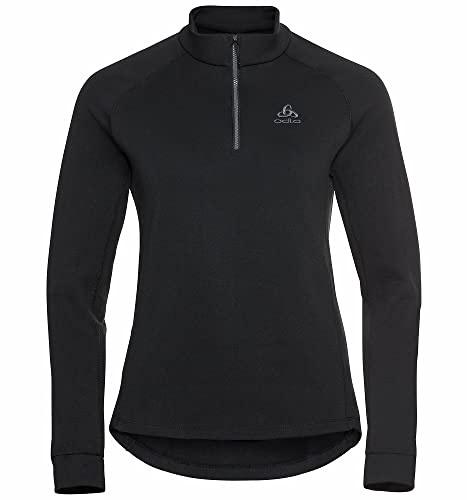 Odlo Fleecepullover Damen Berra I Midlayer mit Halbreißverschluss I Langarm Wandershirt
