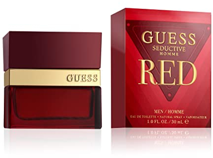 GUESS Seductive Red, Eau de Toilette, Parfum Homme, Oriental Vanille, Parfum Captivant de Longue Durée, 30 ml