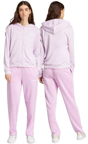 adidas Damen ESSENTIALS LINEAR TRACKSUIT, ice lavender, M