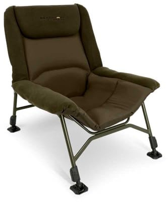 Preston Innovations Avid Benchmark Ultra Cozy Chair, Ultra Lightweight Magnesium Alloy Frame, Side Storage Pocket, Adjustable LevelTech Legs, Pivoting Mud Feet, Code A0440043.