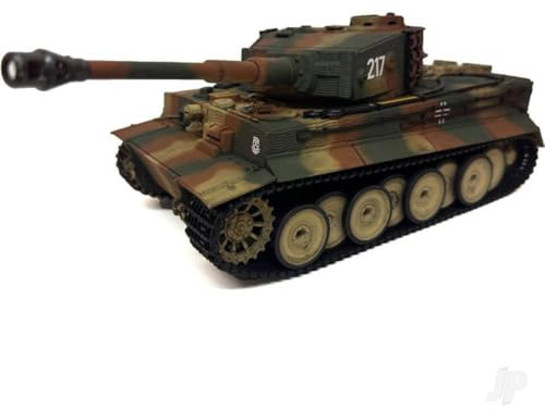 Henglong 1:24 Tiger 1 RC Tank w/ IR + Shooter + Sound (Camo 2)