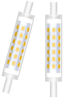 Y.W.Licht R7S LED 78mm Dimmbare 8W Glühlampen R7S J78 Birne Warmweiß 3000K 360° Abstrahlwinkel Slim Stablampen Ersatz für 80W R7S Halogenlampen 2 Stück