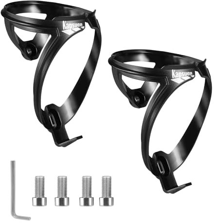 Kapsuen Flaschenhalter Fahrrad - 2er Pack Getränkehalter Fahrrad mit Schrauben, Leicht Stark Trinkflaschenhalter für MTB, Rennrad