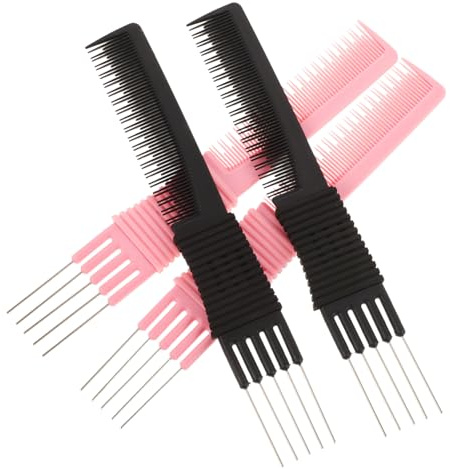 CALLARON 4pièces Peigne à Cheveux Fibre De Outil De Tressage Peigne De Séparation Pour Cheveux Pour Hommes Et Femmes