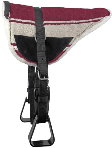 Brama West Westernpad Navajo – Sellino Western con manico – imbottito (bordeaux, XFull)