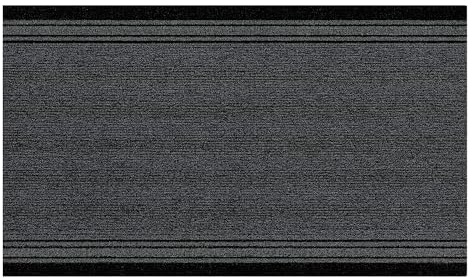 Internethandel Pfordt Schmutzfangmatte Living Anthrazit, 150x80 cm, Fußmatte mit gummierter Rückseite, Läufer für Flur und Eingangsbereich, Sauberlaufmatte