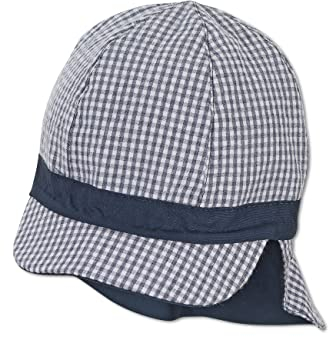 Sterntaler Baby Jungen Schirmmütze Baby Wende Schirmmütze uni - Schirmmütze Baby, Baby Mützen, Mütze Baby - aus Baumwolle - marine, 49