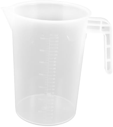 GOOHOCHY Tasse à mesurer pichet mélangeur gradué bécher gradué en plastique tasse à café transparente tasses à café tasse à café avec balance tasse de mélange d'oeufs liquide gobelet cruche