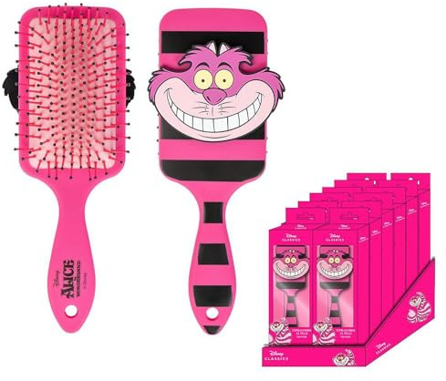 Disney Hair Brush - Pink - Detangling Brush - Cheshire Cat Pattern - Original Product