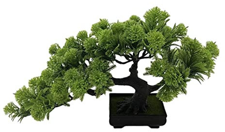 FAJNUZI2024 Artificial Bonsai Artificial Bonsai Tree Desktop Display Tree for Indoor Living Room Home Decor Simulation Bonsai Tree Potted Ornament Display Faux Bonsai
