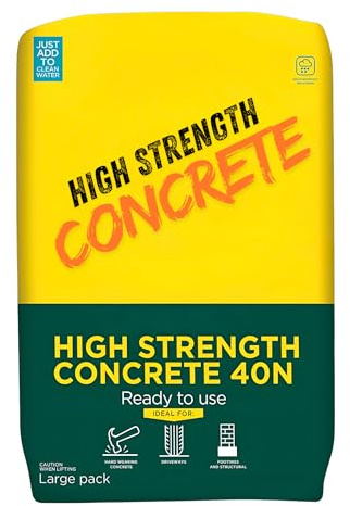 High Strength Concrete 20kg Bag – Ready to Use Cement Mix for Driveways, Footings, Paths & Structural Jobs – Just Add Water
