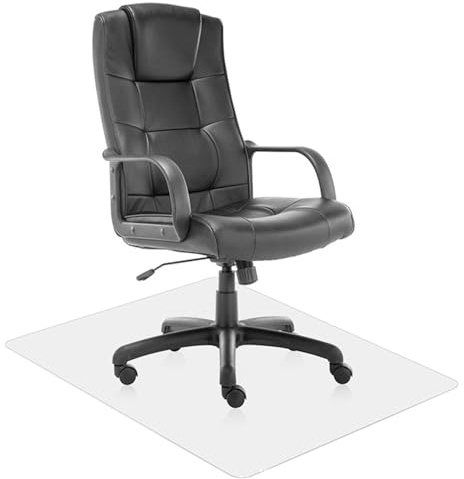 Tappetino Protettivo per Sedia da Ufficio,Tappeto Trasparente Salva Parquet in PVC(1.5mm,53x62cm)