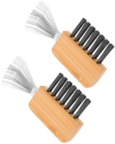 PLAFOPE Râteau de Nettoyage 2pcs en Métal et Bois pour Prolonger la Durée de Vie pour Brosses à Cheveux et Curling Brushes pour Voyage et Maison