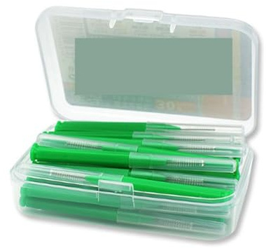 Interdentalborstar och tandtrådspinnar, Interdentalborste Flerfärgad 30 st(Green)