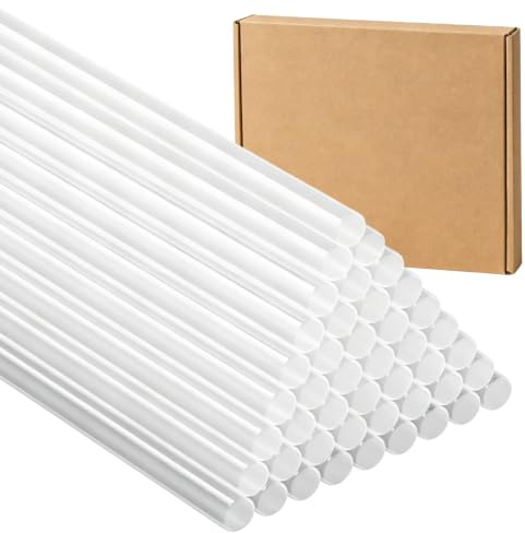 Colla a Caldo, Colla Stick per Pistola a Caldo, Trasparente Bastoncini di Collas per DIY Fai da Te Riparazioni Casa Scuola Ufficio (11mm x 200mm)