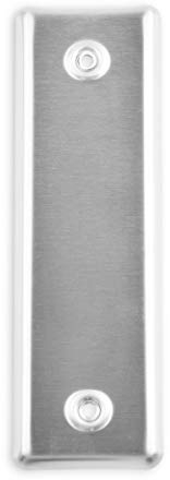 DIWARO® Wicklerblende für Gurtwicklerkasten | Lochabstand 135 mm | Edelstahl | ohne Gurtauslass | Abdeckplatte zur Abdeckung von handelsüblichen Gurtwicklern