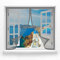 Fensternetz Fliegengitternetze 130 x 160 cm Moskitonetz für Fenster Kinderleichte Klebemontage für an allen Fenster, Grau