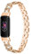 Gimuk Straps Compatible with Fitbit Luxe Metal Strap for Women Men, Adjustable Bling Rhinestones Stainless Steel Wristband Replacement Strap Arm Bands Bracelet for Fitbit Luxe Fitness Tracker