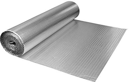 Autocollant Isolation Thermique Réflexion Auto-adhésive Aluminium pour Froid Et Chaleur Bulles Double Face Rouleau Garage Porte Isolant Installation Facile Isolation Auto-adhésif (Size : 1mx1m)