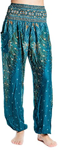 paigh stylische & konfortable Haremshose Damen mit Taschen – perfekt für Yoga, Festivals, Joggen und als Sommer-Mode - Handgefertigt in Thailand