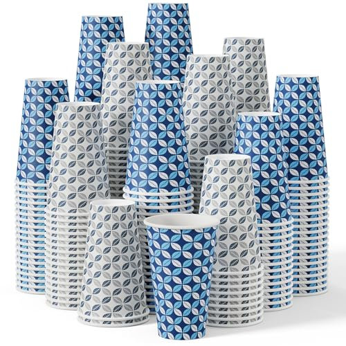 JOLLY CHEF Paquete de 1000 tazas de café de papel, desechables de 16 onzas, tazas de café para el hogar, oficina, cafetería y actividades al aire libre