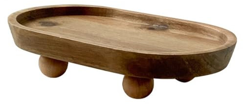 Yaoliucp Holzschale Oval Holz Riser Stech