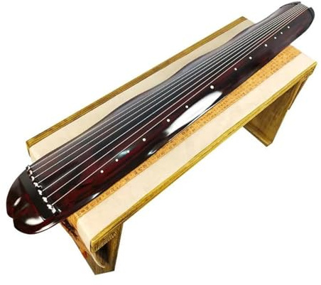 Chinese Guqin Banana Leaf Type Centuries-old Fir Wood Zither Lacquer Antler Cream Zither(1)