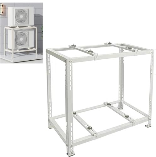 Cubierta de unidad de CA para exteriores, valla de aluminio resistente antirrobo con reducción de ruido, soporte para plantas para protección de aire acondicionado