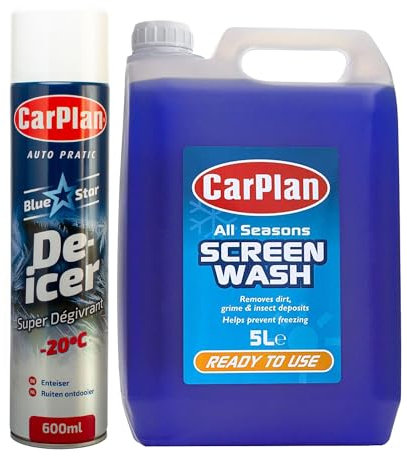 CarPlan All Seasons Ready Mixed Screenwash & Blue Star De-Icer Winter Kit