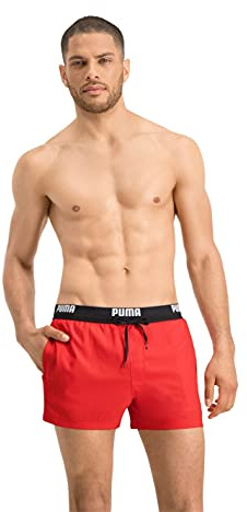 PUMA Shorts 100000030, Rojo (Red), L para Hombre