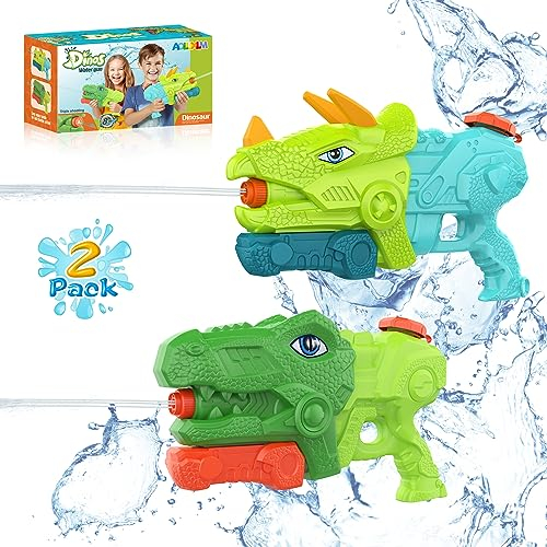 2 Pack Wasserpistole für Kinder, Wasserspritzpistole Spielzeug 8-10 Meter für Kinder Erwachsene WaterBlaster Soaker Spielzeug für Garten Schwimmbad Strand