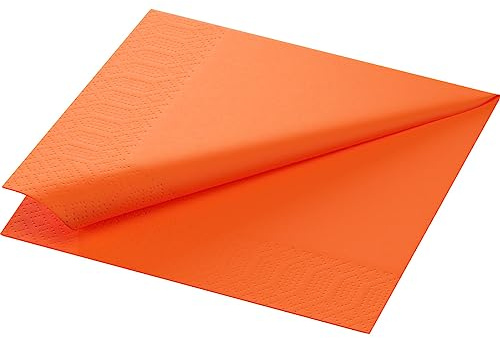 Duni Tissue-Serviette 33 x 33 cm Sun Orange 3-lagig, 250 Stck.