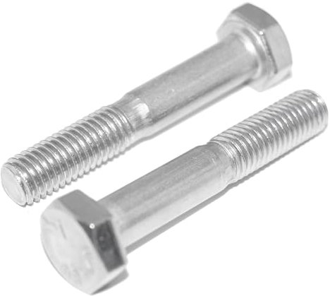 Lot de 6 vis à tête hexagonale M12 x 120 en acier inoxydable A2/V2A avec tige DIN 931 / ISO 4014, vis de machine