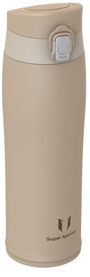 Super Sparrow Trinkflasche Edelstahl 18/8 - Trinkbecher - 500ml - BPA-Frei, Auslaufsicher Thermobecher, Trinkflaschen für Sport, Unterwegs, Schule, Outdoor, Büro, Zuhause