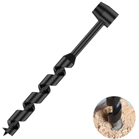 Taladro Manual de Barrena, Taladro Manual de Carpintería para Exteriores, Llave Manual de Barrena, Taladro manual, para Acampar, al Aire Libre, Bushcrafting