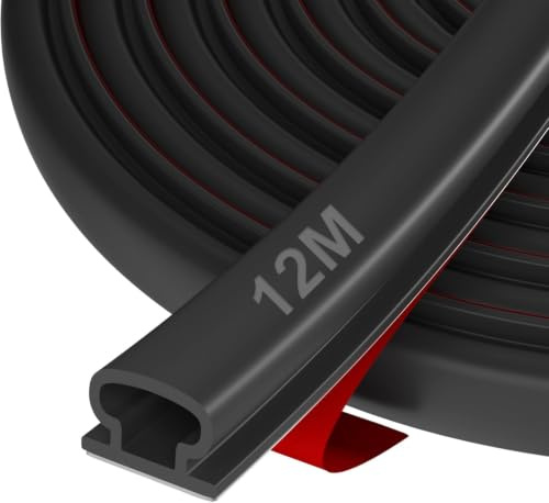 Selbstklebende Türdichtung Gummidichtung für Fenster & Türen – Zugluftstopper, Lärmschutz, Energieeffizienz, Wetterfest, Perfekt für Wohnung, Haus, Büro, Innenräume by Hzetuu