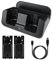 iFCOW Ladestation für WII U Gamepad, 3 in 1 Charger Dock Ladestation für Wii U Gamepad und Controller Power Stand