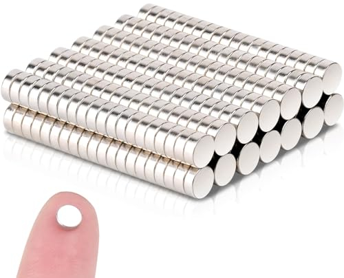 280 Stück Neodym Magnet 4mm x 1.5mm Magneten Kleine, Neodym Magnet Extra Stark Round, Kühlschrank Magnete zum Basteln, Magneten Starker Halt für Whiteboard, Magnettafel, Zuhause, Büro, Fotos
