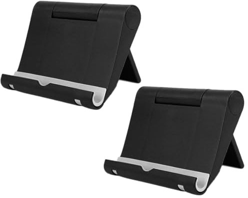 QEDBOJE 2er-Pack Handyhalter, faltbar, verstellbar, kompatibel mit Smartphones