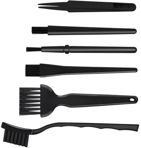6 StüCk Antistatische BüRsten, Tastatur Reinigungsset, Handy Pc Reinigungsset, KopfhöRer Reinigungs-Sets Nylon Pinsel Und BüRsten Set FüR LeitfäHigen Boden, Tastatur, Leiterplatte, Motherboards