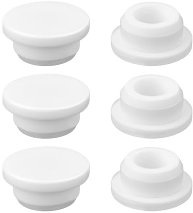 6pz Copri Troppo Pieno Lavandino Gomma, Silicone Copri Foro Troppo Pieno Lavandino Bagno Riutilizzabili Tappi Troppo Pieno Vasca da Bagno Inserto Scarico Lavandino per Rivestimento Lavabo