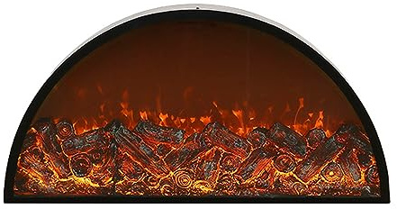 Inserto de chimenea eléctrico, inserto decorativo con efecto de llama realista 3D, control remoto, función de no calefacción