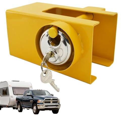 Serratura per rimorchio, universale, in acciaio inox, resistente, per rimorchio, per attrezzi, porte, container, piste, cric da pavimento, tosaerba, pickup, camper, furgoni, barche