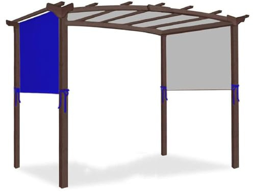 Copertura universale di ricambio impermeabile in tessuto Oxford 210D per esterni, resistente copertura di ricambio per patio, prato, giardino, piscina, soluzione perfetta all'ombra