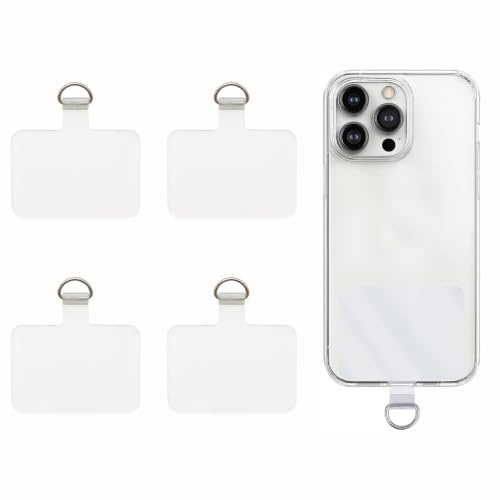 Zhcwl® 4 stycken mobiltelefonkedjehållare, mobiltelefonlapp, mobiltelefonbandshållare, mobiltelefonrem, Reloqq mobiltelefonsäkring