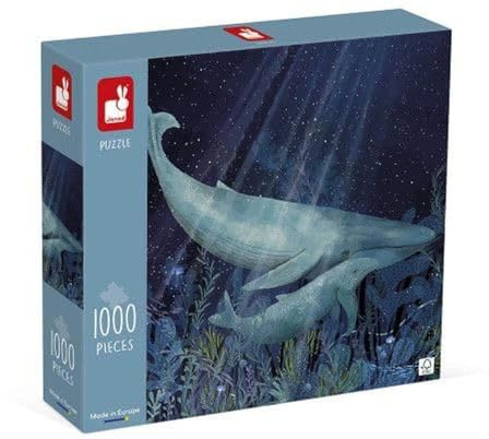 Janod Puzzle 1000 Teile-In der Tiefe des Meeres-Für Erwachsene Teenager Kinder FSC-Zertifiziert-ab 9 Jahren, J02512, Multicolored