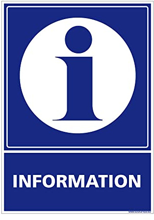 Signalétique.biz France - Panneau d'information et d'accueil de site. Signalisation Information et Accueil. Autocollant, PVC, Alu - 300 x 420 mm - Adhésif